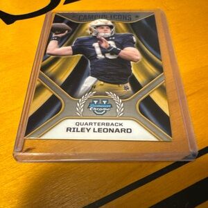 Topps Campus Icons Card with Gold and Blue Design